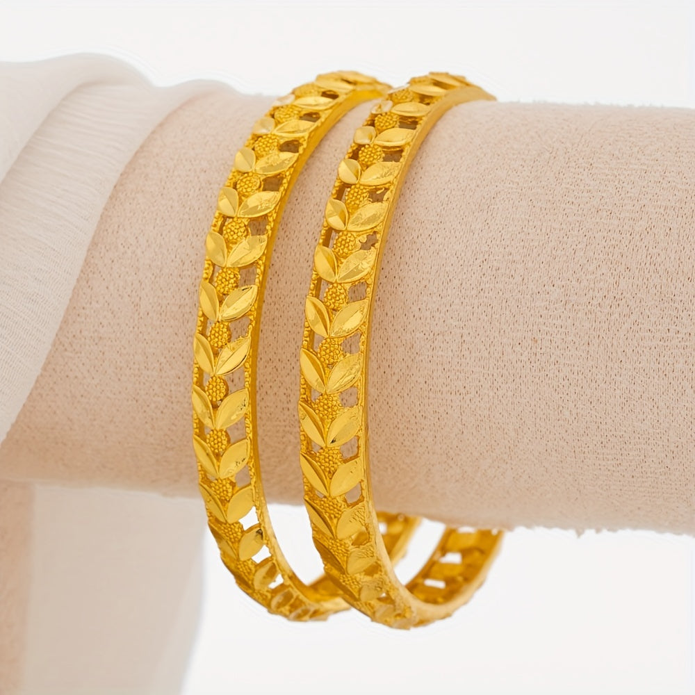 4 ta Vintage va Zamonaviy Alloy Bangle Bilaguzuklar to'plami - Har kuni, Maxsus Tadbirlar va Bayramlar uchun Ideal