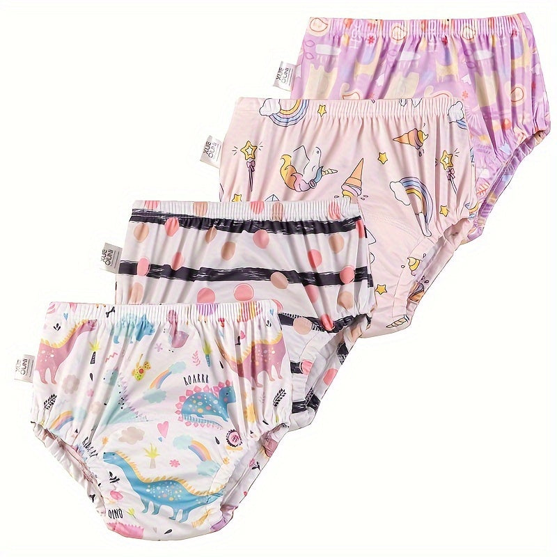 Pañales de entrenamiento para niños y niñas 4/5 pack tela de punto de poliéster transpirable