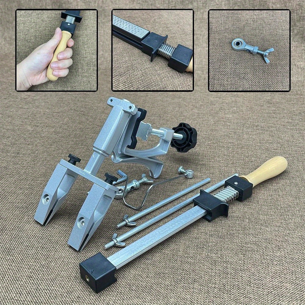 Ручной набор точил для алмазных ножей с системой фиксированного угла для кухонных и садовых инструментов