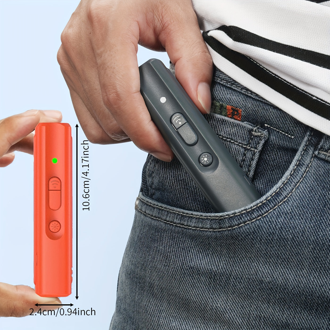 Ultrasonic Dog Repellent with UV Light Rechargeable Battery Portable Handheld Device