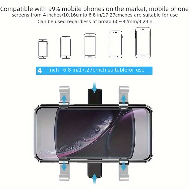 Soporte universal para teléfono de coche con rotación de 360 grados para smartphones