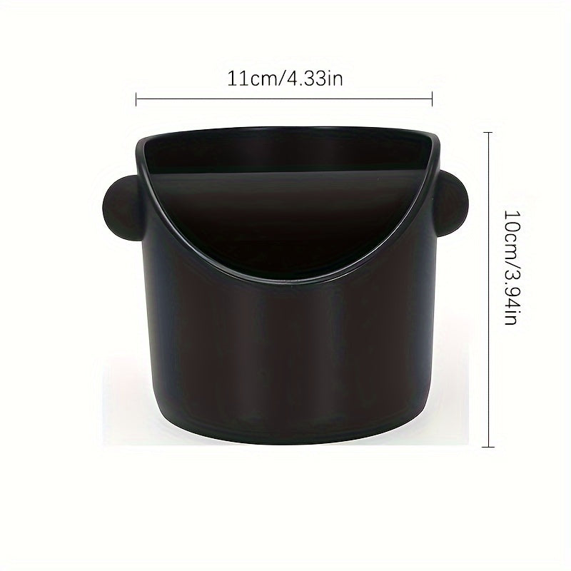 Vibrant Espresso Knock Box with Non-Slip Base and Silicone Knocking Rod