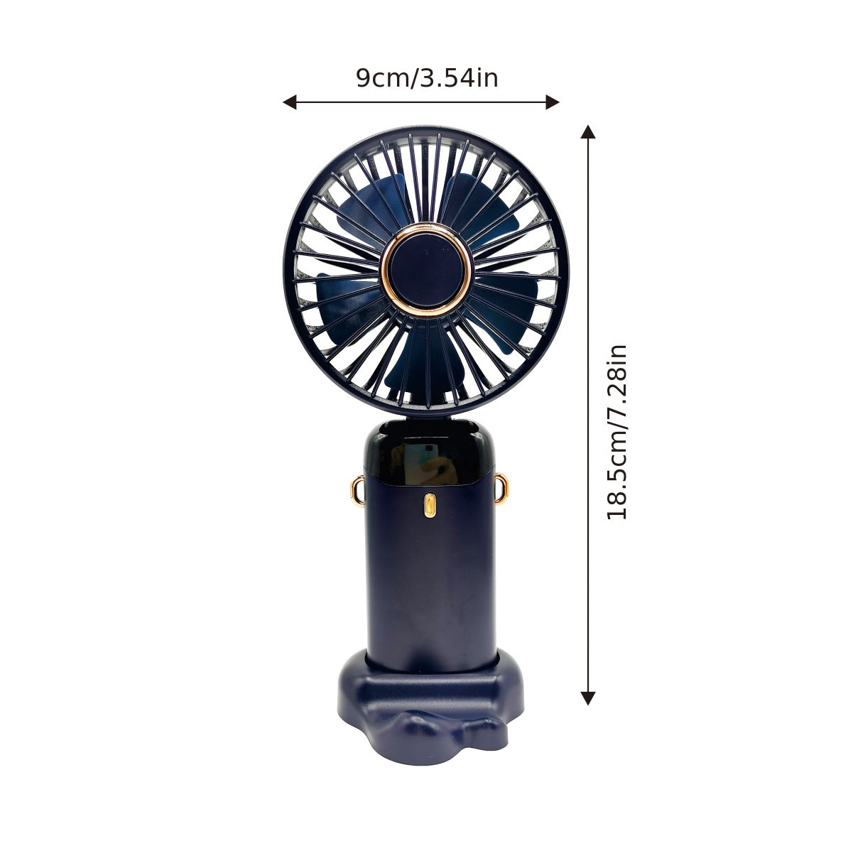 Portable USB Desk Fan with Digital Display 5-Speed Adjustable Mini Air Conditioner Rechargeable Lithium Battery