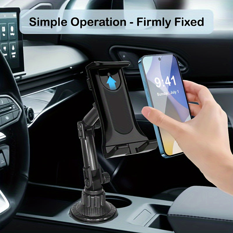 Universal Car Cup Holder Mount for Tablets and Smartphones ABS Waterproof Rotatable