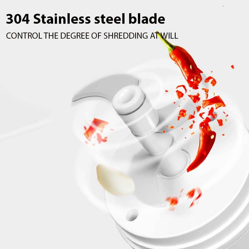 400ml USB Mini Food Processor with Rechargeable Battery and Electric Chopping