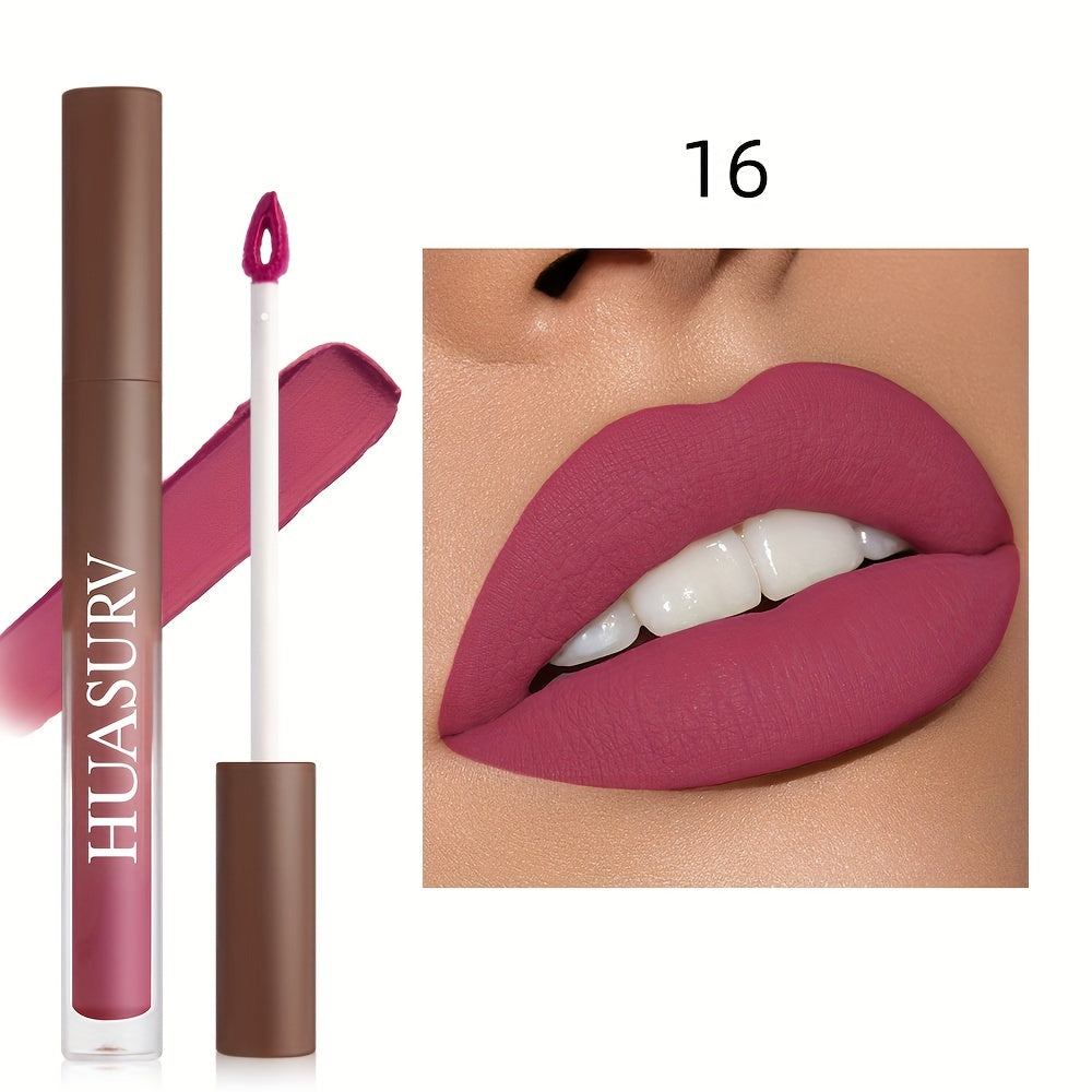 Brillo de labios mate hidratante para mujer Misty Velvet Lip Glaze 19 colores