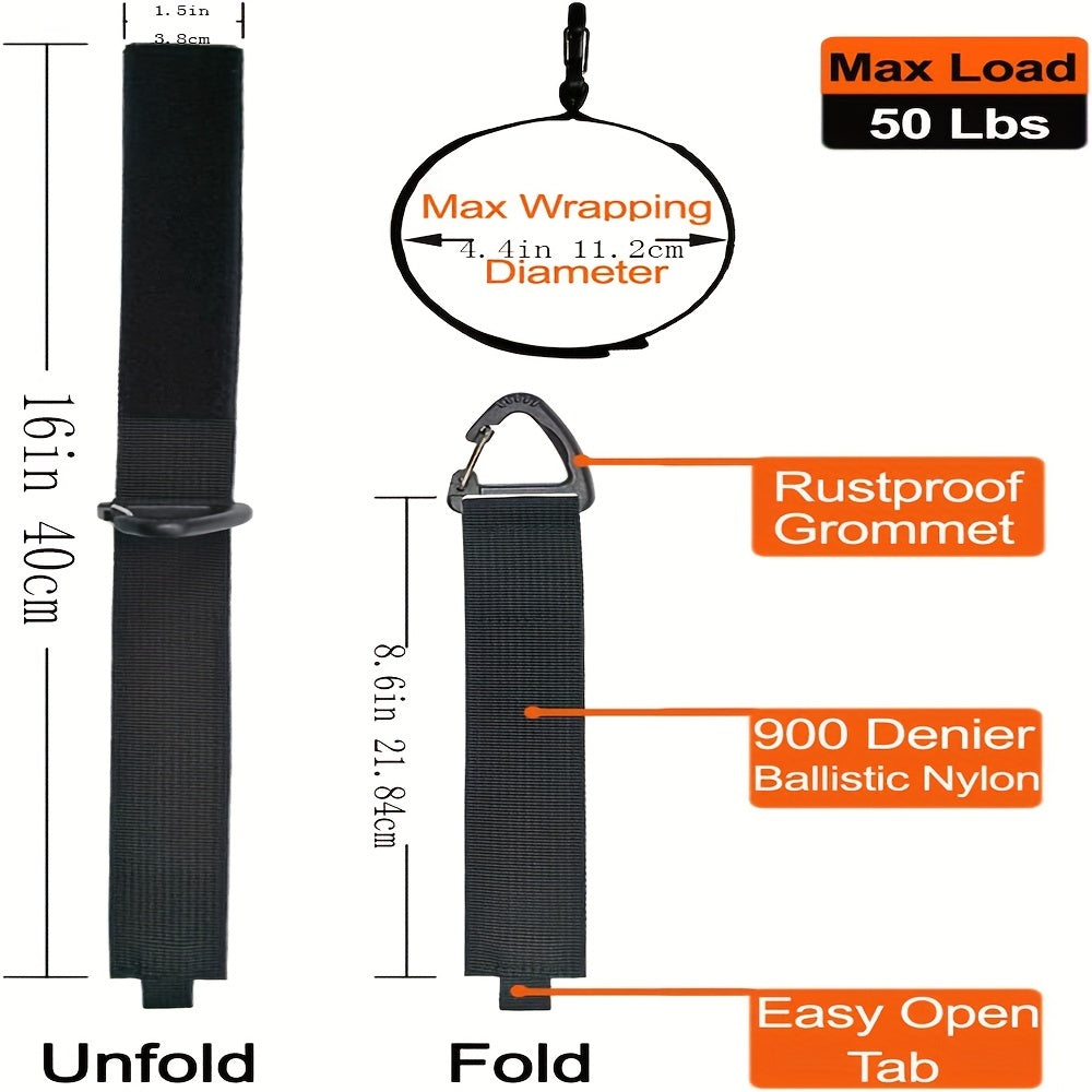 Multi-Purpose Extension Cord Organizer for Garage Storage, Heavy Duty Straps, 2/4/6 Pack