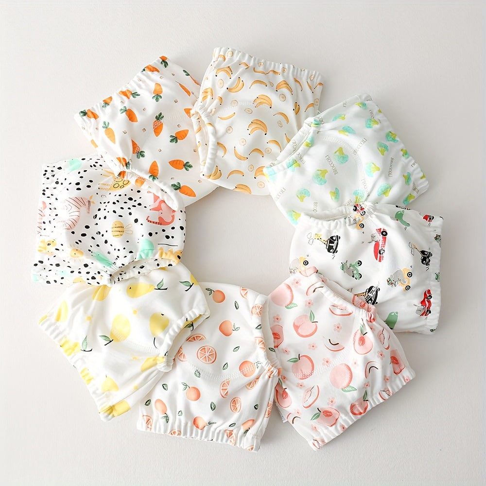 Baby Diaper Pants for Toddlers White Gauze Waterproof Absorbent Training Pants