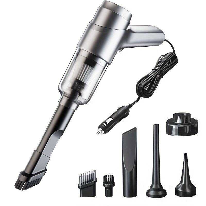 Портативный автомобильный пылесос с мощным всасыванием и длинным шлангом