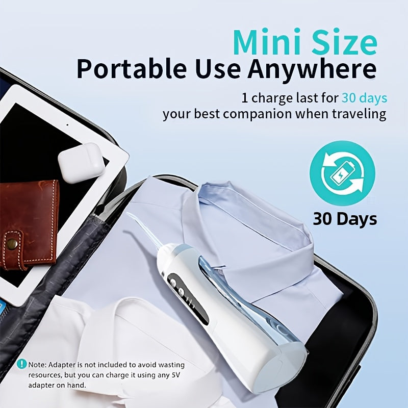 Unisex Cordless Water Flosser Portable Oral Irrigator 200ML, 3 Modes
