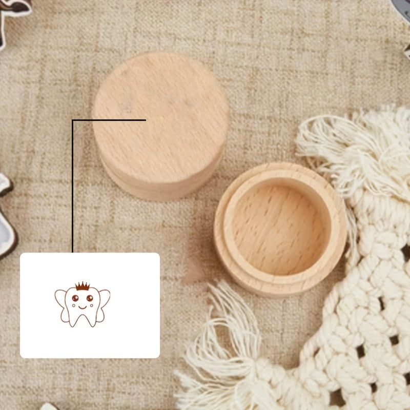 Personalized Wooden Tooth Fairy Box for Kids with Custom Name Rustic Keepsake Container