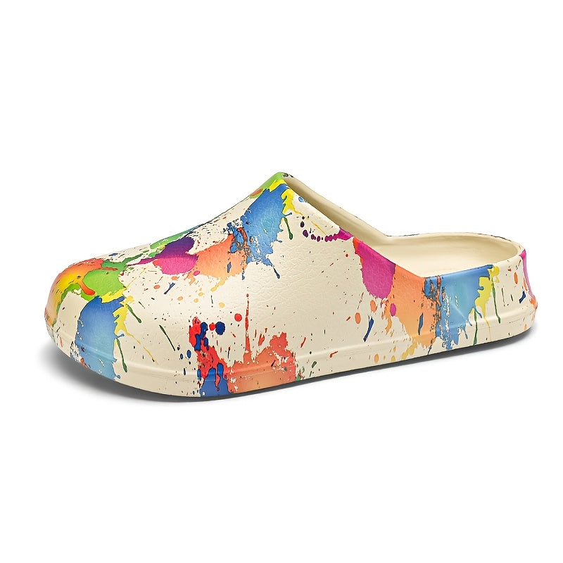 Women's Colorful Camo Print EVA Clogs Lightweight Non-Slip Sandals