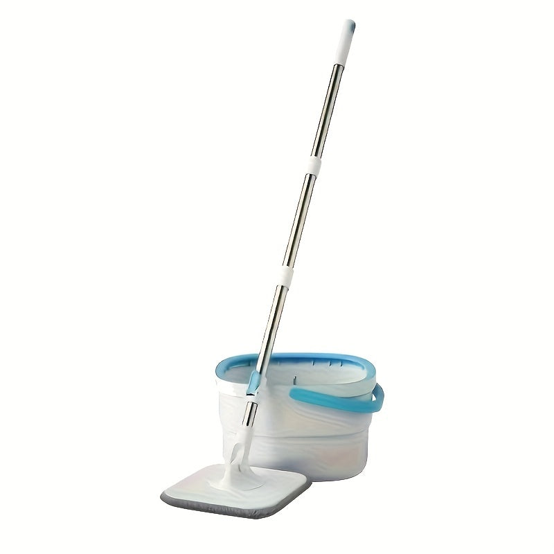 Quvvatli Sewage Separation Hands-free Wash Mop va Bucket Setini oling, 3 ta mop mato bilan to'liq. Bu Household Rotating Floor Mop charchagan va samarali tozalash uchun mukammal, Quruq va Ho'l ikki tomonlama dizayni bilan. Uy, oshxona va