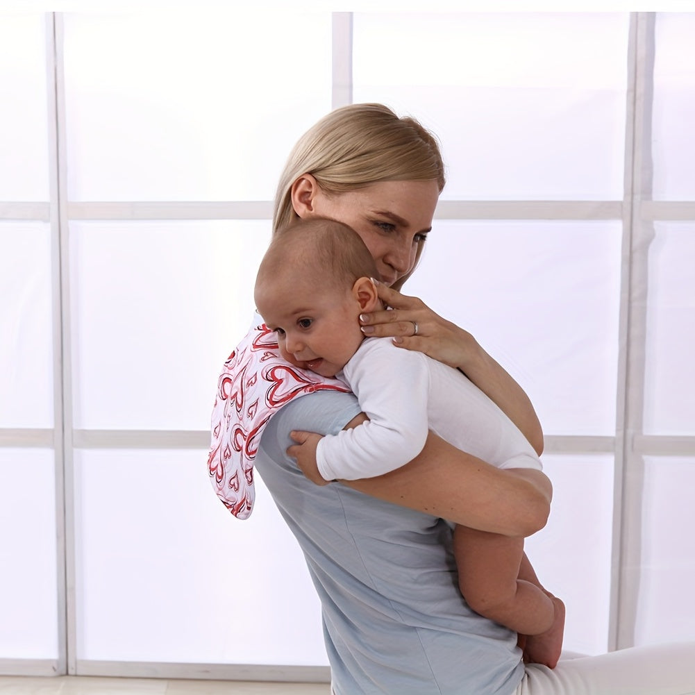 Paquete de 5 paños de algodón para eructar de bebé, suaves y absorbentes, baberos para bebé niño y niña