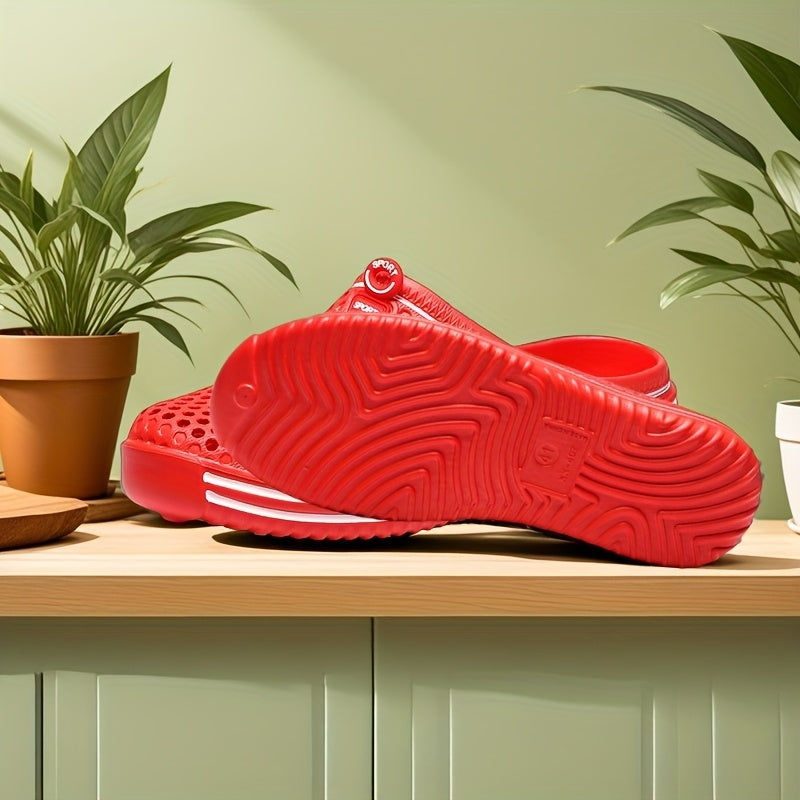 Men's Breathable Blue EVA Garden Clogs for Indoor Outdoor All-Season Wear