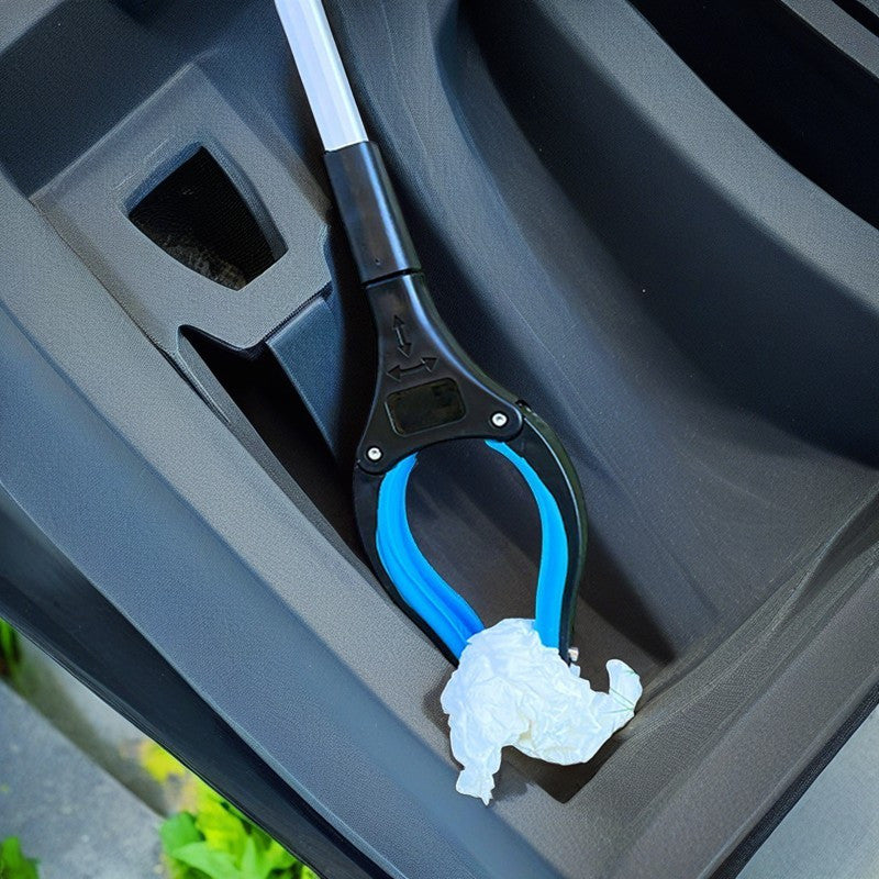 Sound-Activated Garbage Clamp Aluminum Alloy Extended Handle for Home and Outdoor Use