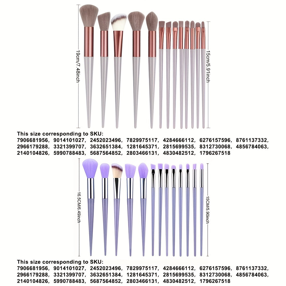 13pcs Makeup Brush Set Soft Fluffy Foundation Blush Eyeshadow Kabuki Beauty Tools