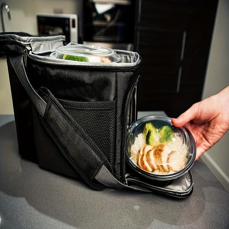 Set of 10 Meal Prep Containers 550ml Microwave Dishwasher Safe Plastic Bowls