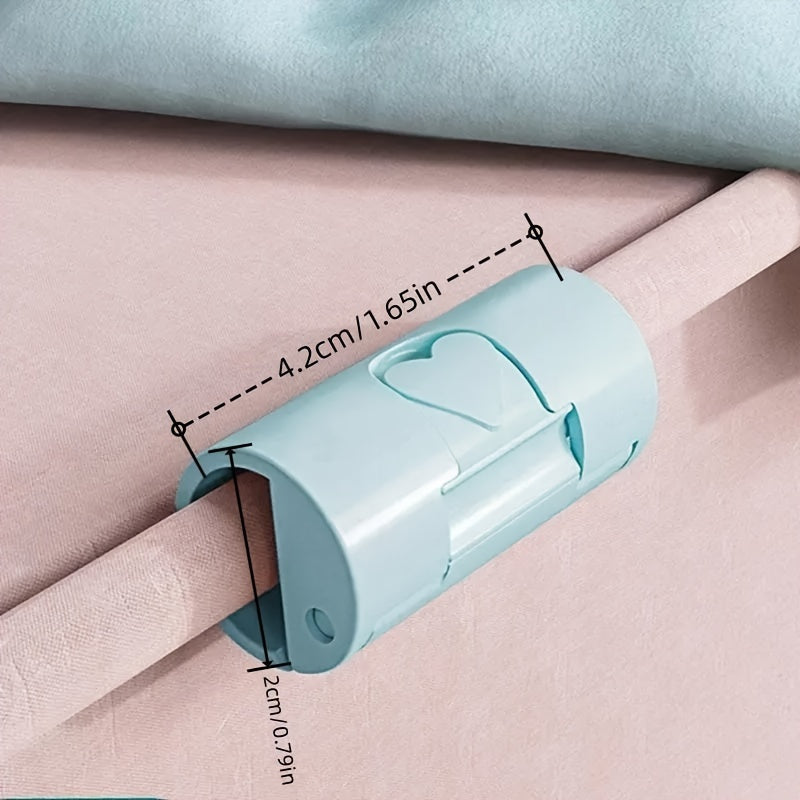 Set of 4 Non-Slip Plastic Bed Sheet Clips for Quilts, Blankets, Curtains