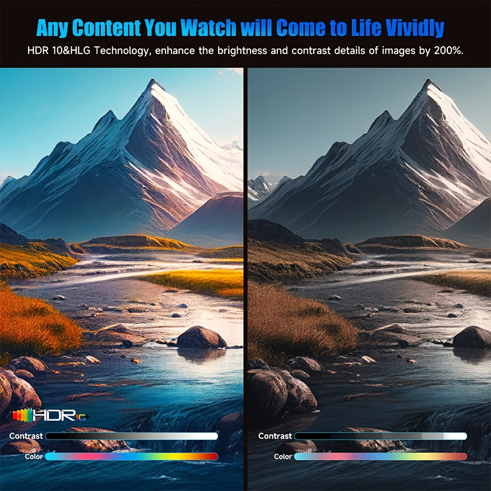 Mini Portable Micro Projector with WiFi 720P HD LCOS Display