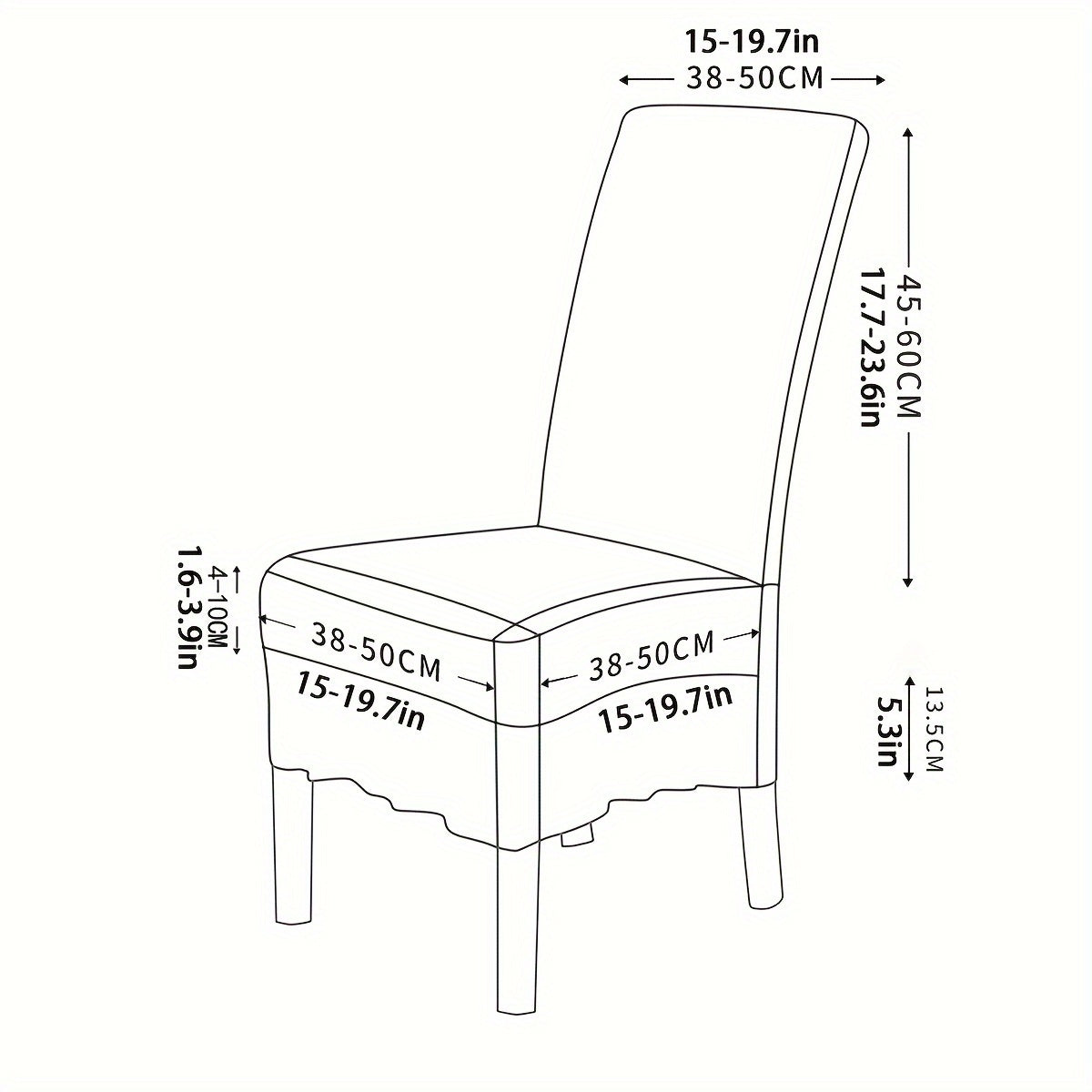 Uy bezatish uchun yubka bilan velur stul qoplamasi.