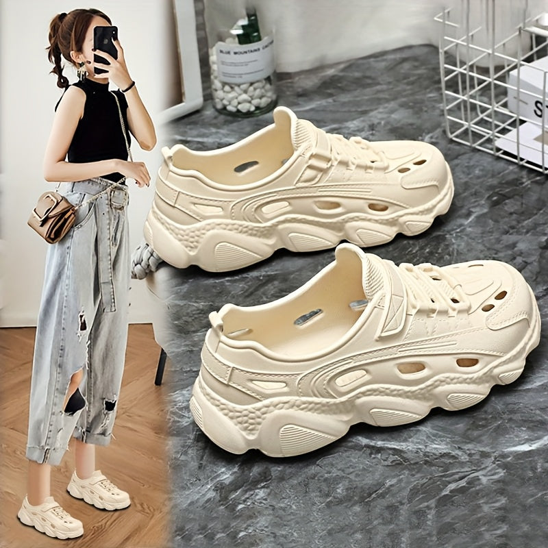 Women's Breathable EVA Beach Clogs with Thick Sole and Non-Slip Grip