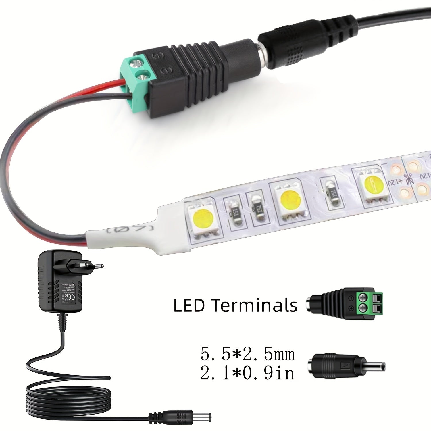 12V 1A Power Supply Adapter for Security Cameras DVRs NVRs with Overload and Short Circuit Protection