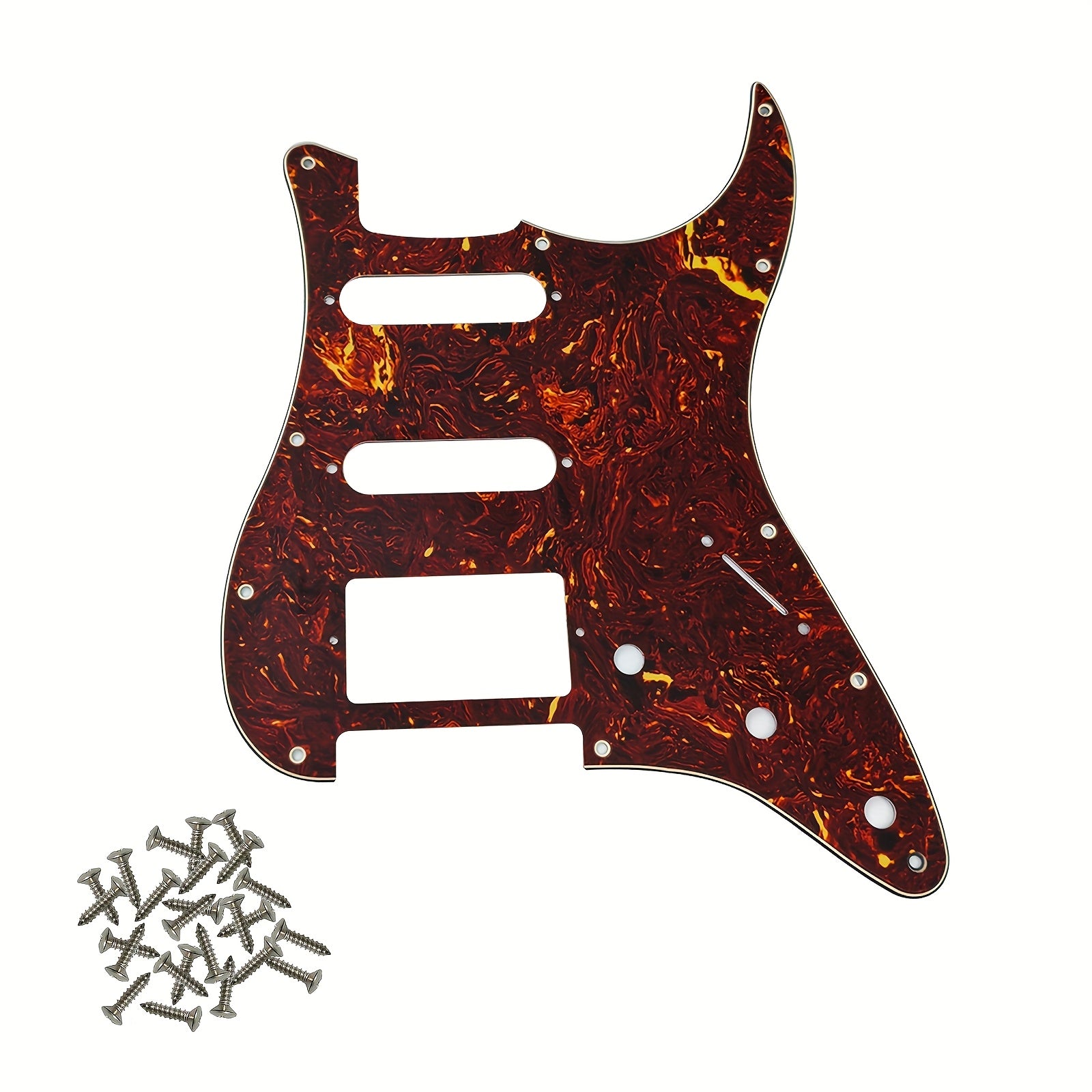 HSS 11-Hole Electric Guitar Pickguard for Standard FD ST Modern Style Guitars Black White Beige