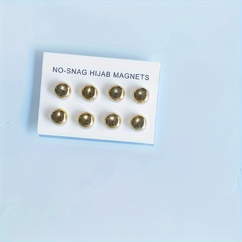 Set of 8 Magnetic Hijab Pins Alloy Scarf Clips for Women Accessories
