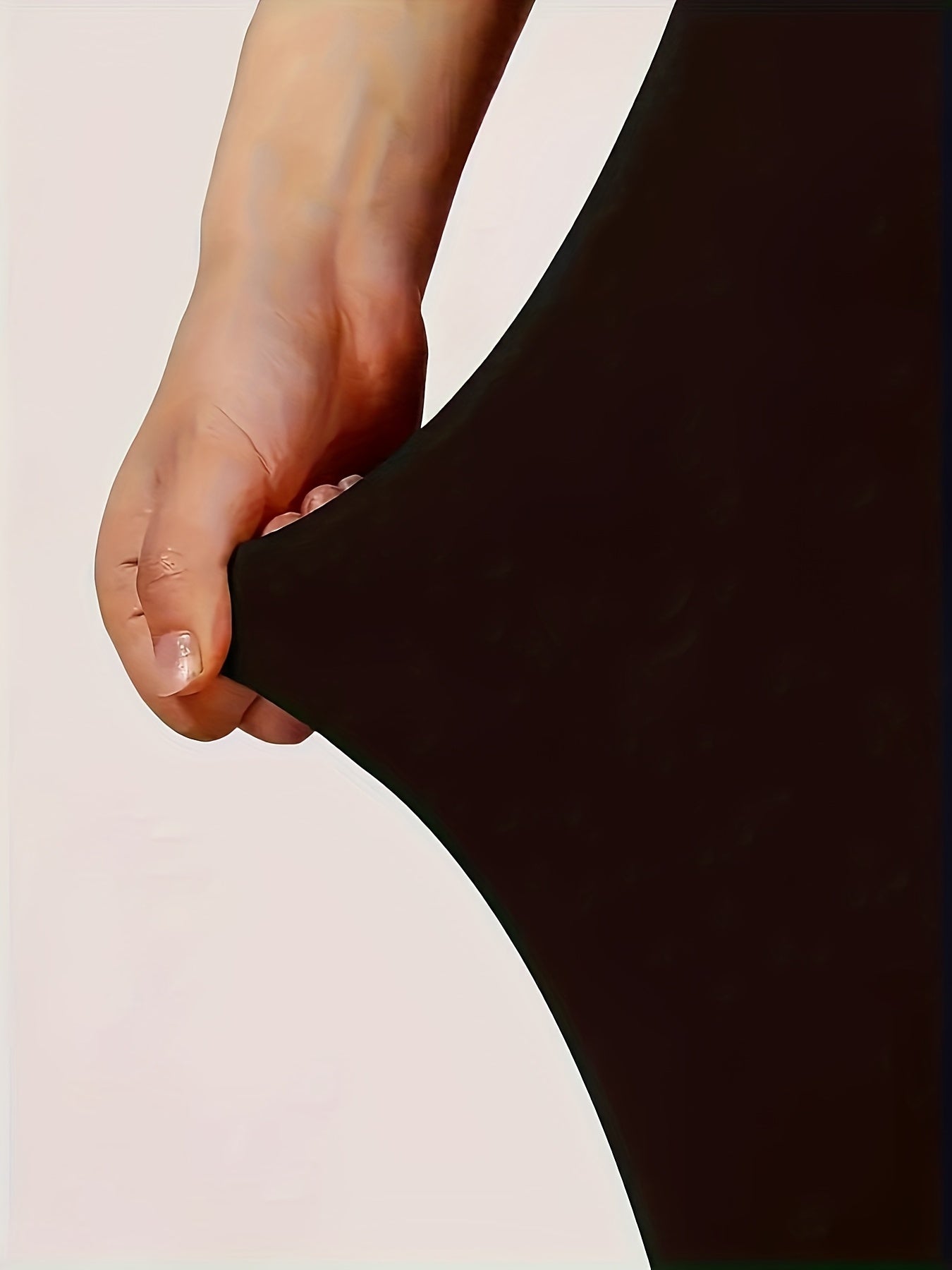 Women's Plus Size High-Waisted Stretch Leggings Black Comfortable Allseason Skinny Pants