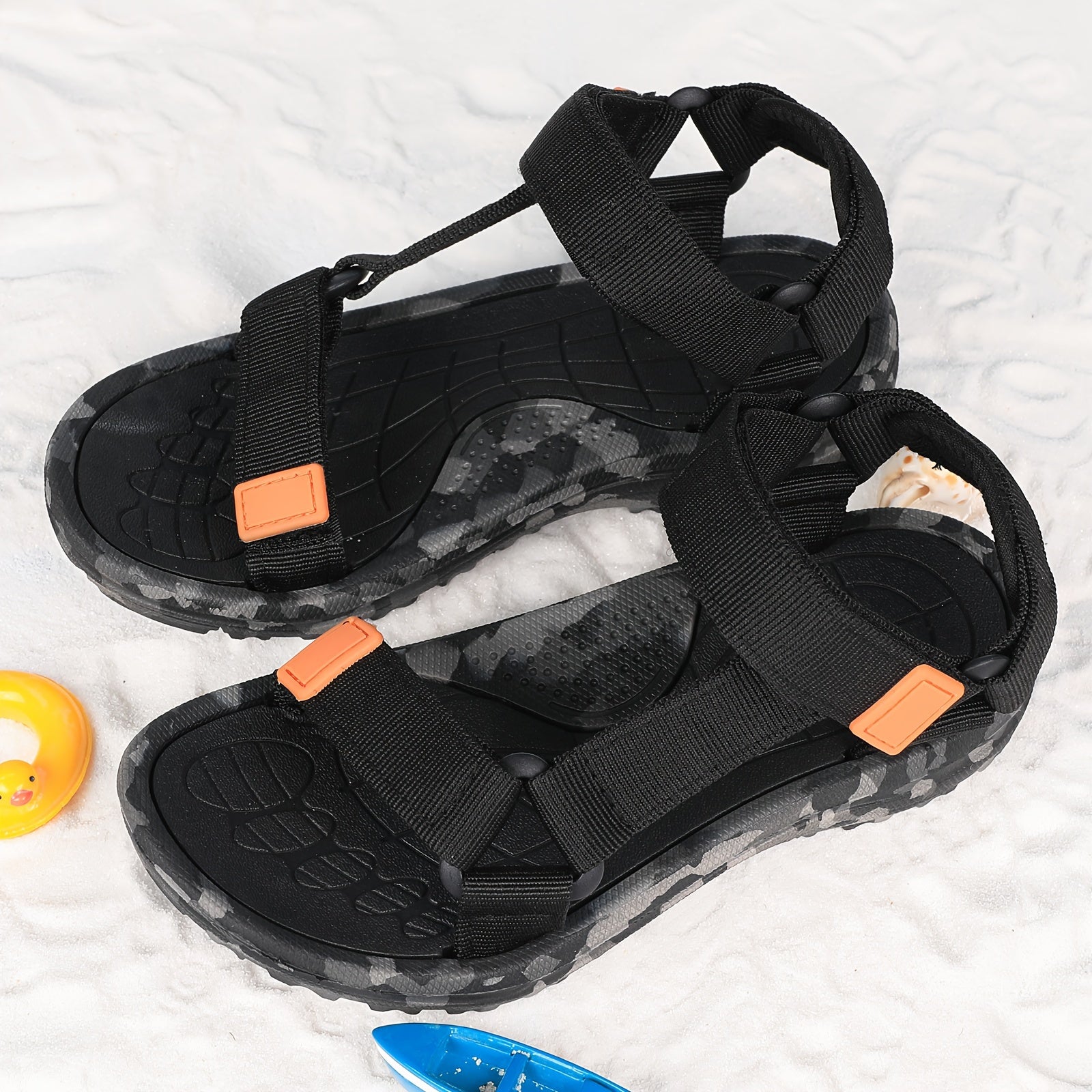 Sandalias deportivas de dedo abierto para niñas, ligeras, transpirables y casuales para actividades al aire libre