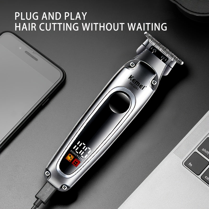 Cordless Hair Clipper with USB Rechargeable Lithium Battery for Men