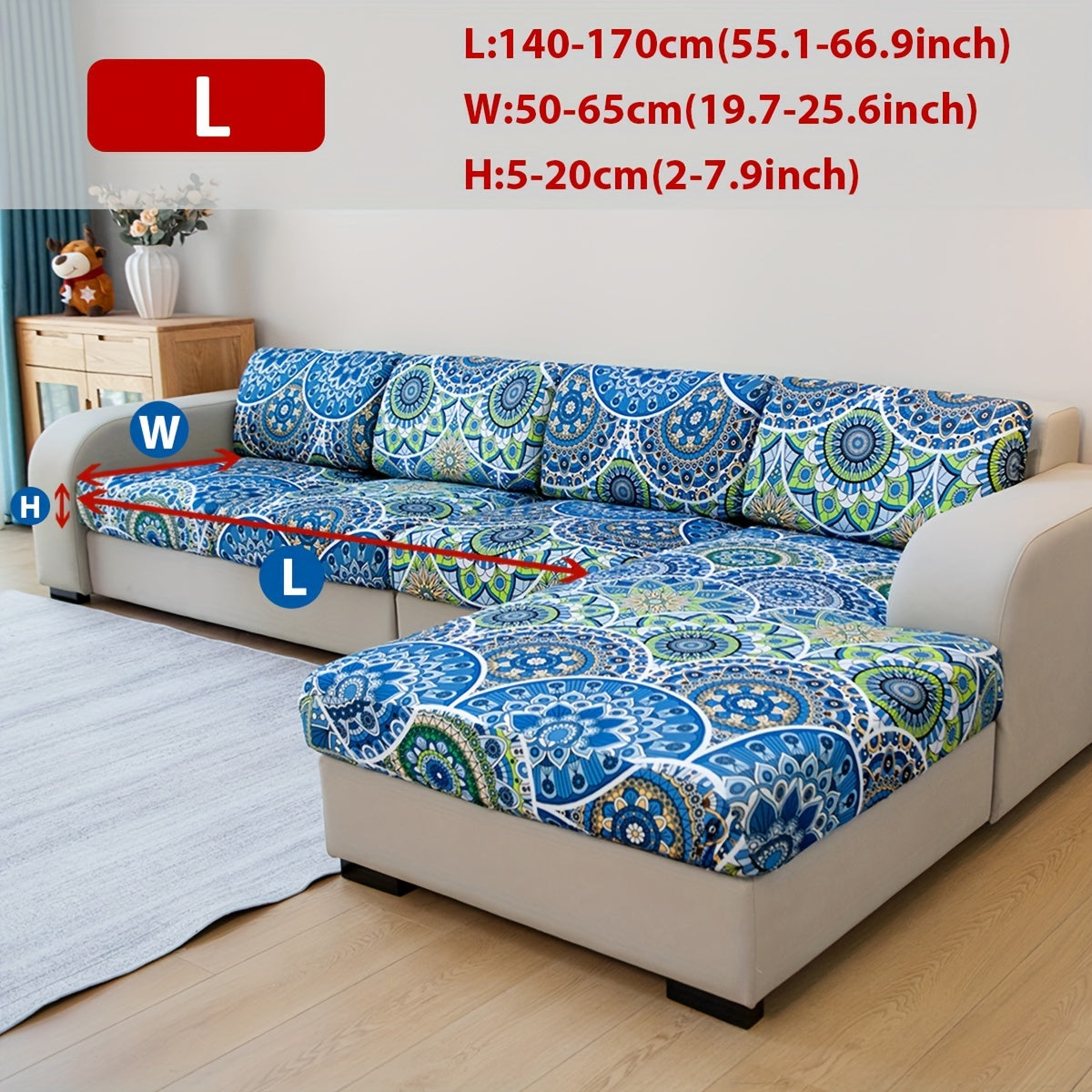 Bohemian Cushion Cover with Colorful Paisley Print for Living Room Sofas