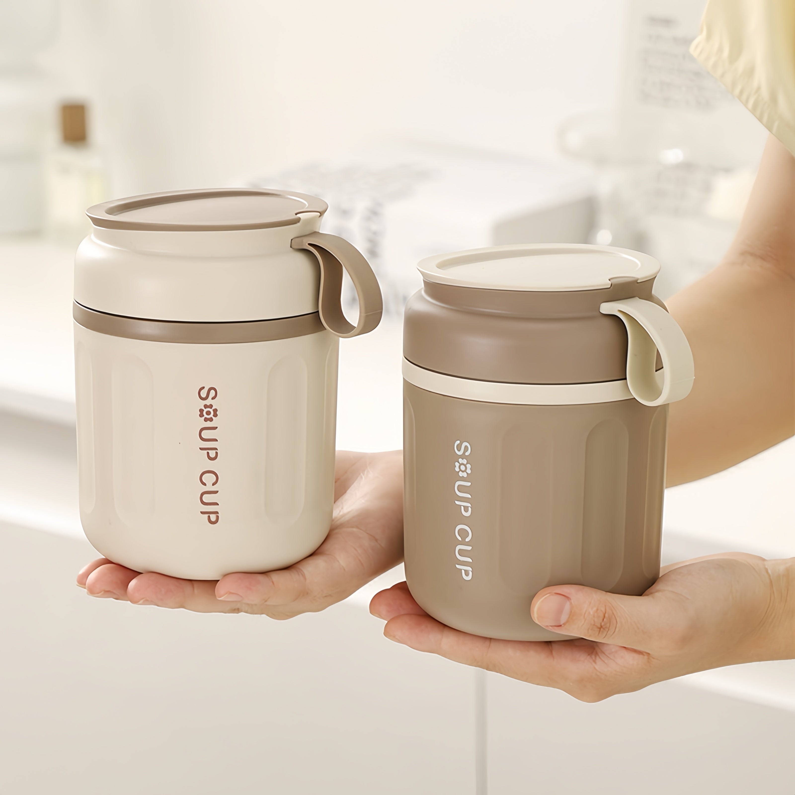 Stainless Steel Food Jar Insulated Leak-Proof Thermal Container for Hot Cold Meals