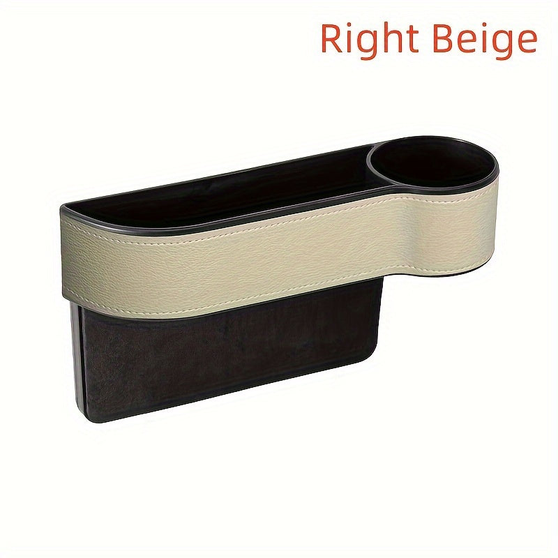 Avtomobil o'rindig'ining bo'shliq tashkilotchisi Universal PU charm quvvatli telefon kalitlar uchun saqlash qutisi bilan zaryad olish teshigi