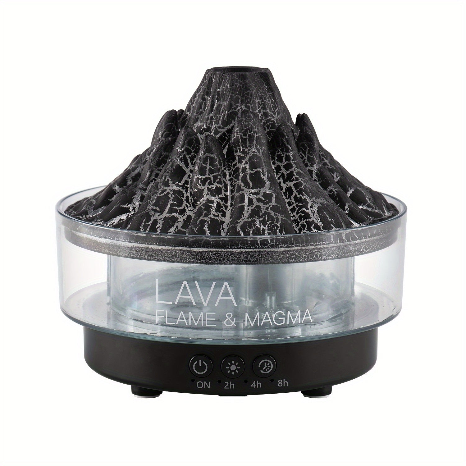 Large Capacity Volcano Crackle Humidifier with Aromatherapy LED Lights USB Powered for Home Office