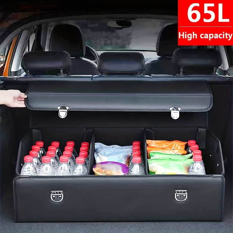 Car Trunk Storage Box Foldable Large Capacity Multi-Functional Organizer for Vehicles