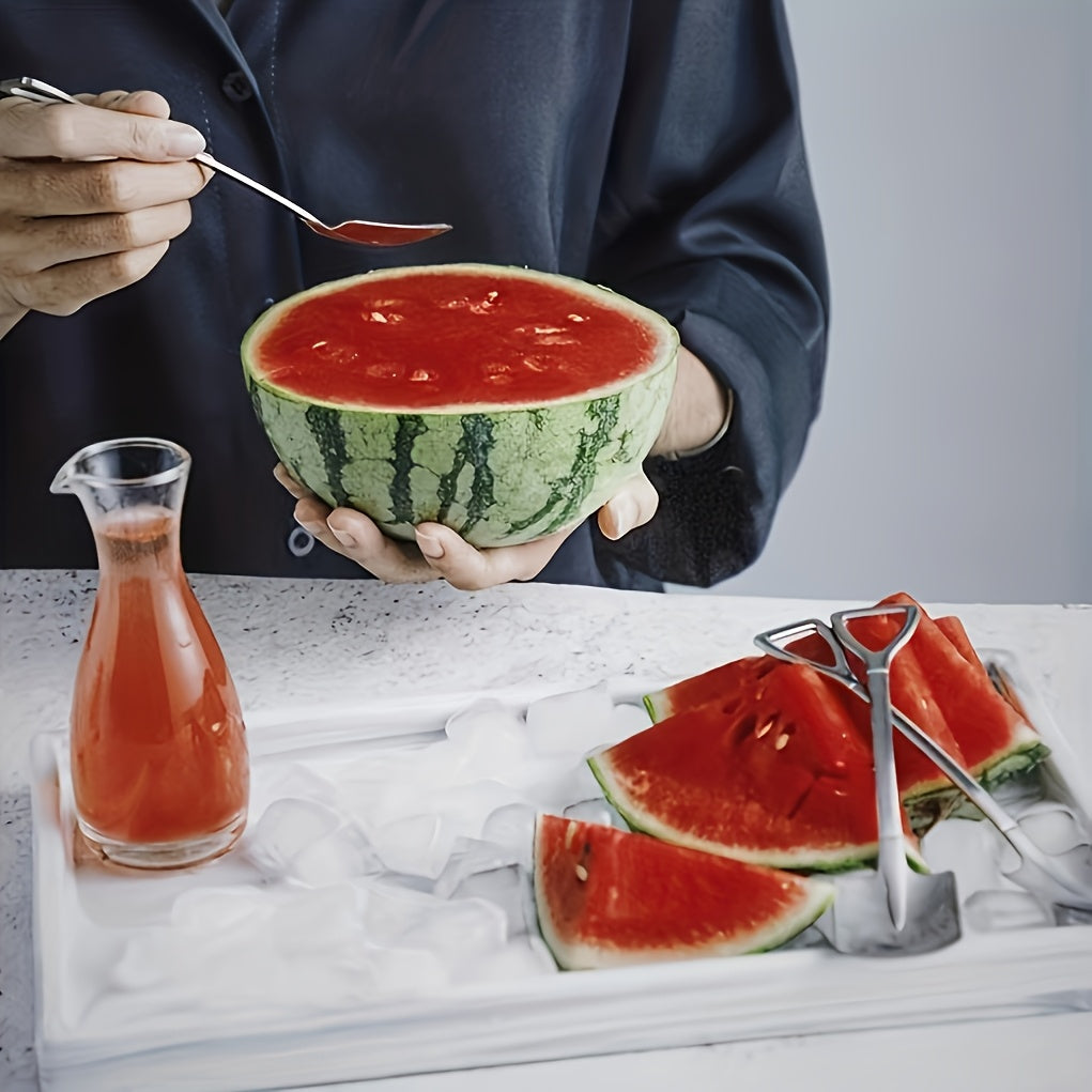 Set of 4 Stainless Steel Melon Ballers for Watermelon, Dessert, and Ice Cream