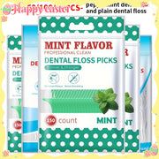 Dental Adult Floss Stick Set, Plastic, Easy Use and Travel Friendly