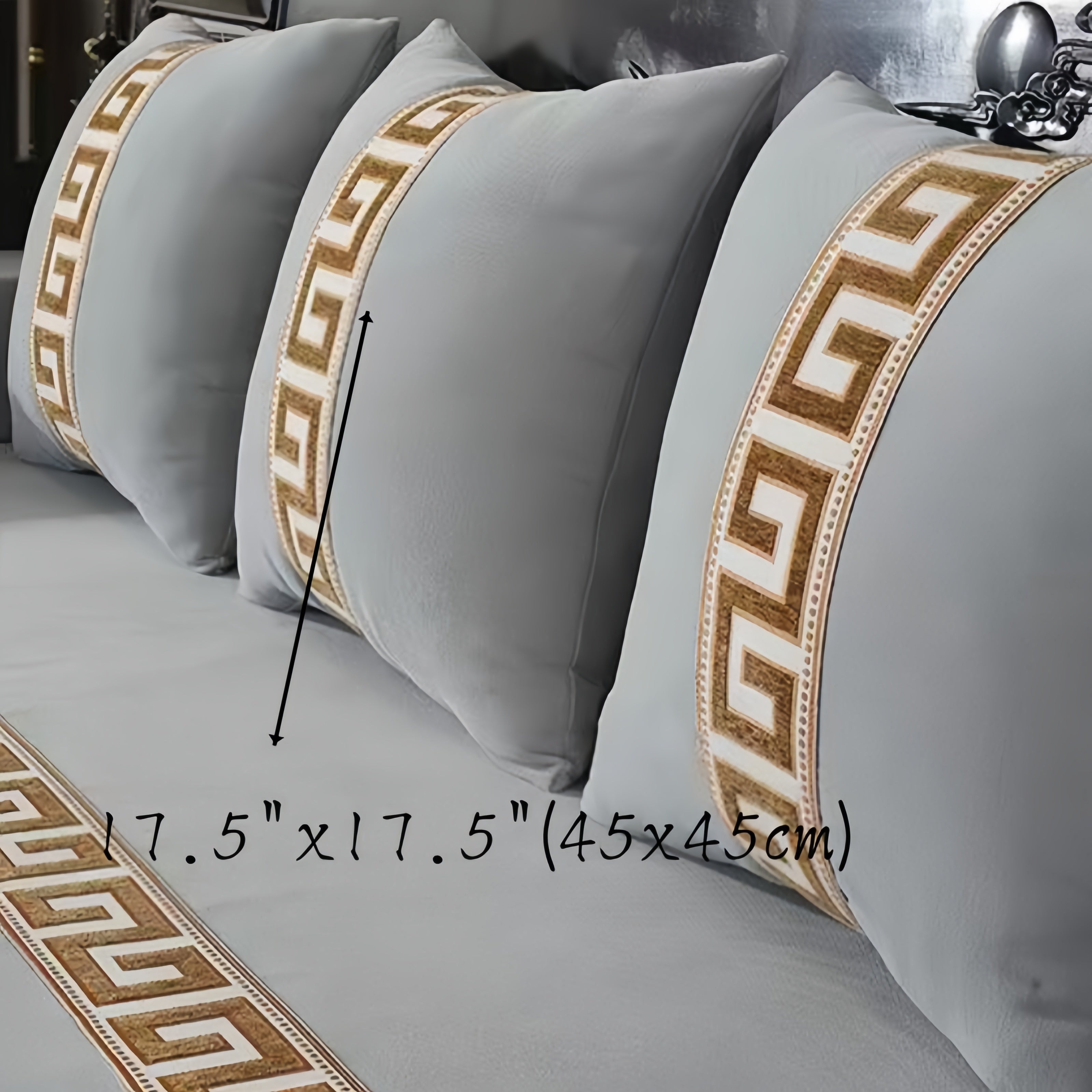 Chenille Sofa Cover with Geometric Jacquard Design Pet Friendly Machine Washable Non Slip Fits Armchairs to 4 Seater Sectional