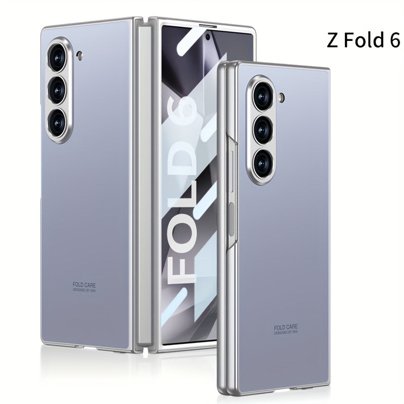 Frosted PC Shell-Film Mobile Phone Case for Samsung Galaxy Fold Series Shockproof Drop-Proof Business Protective