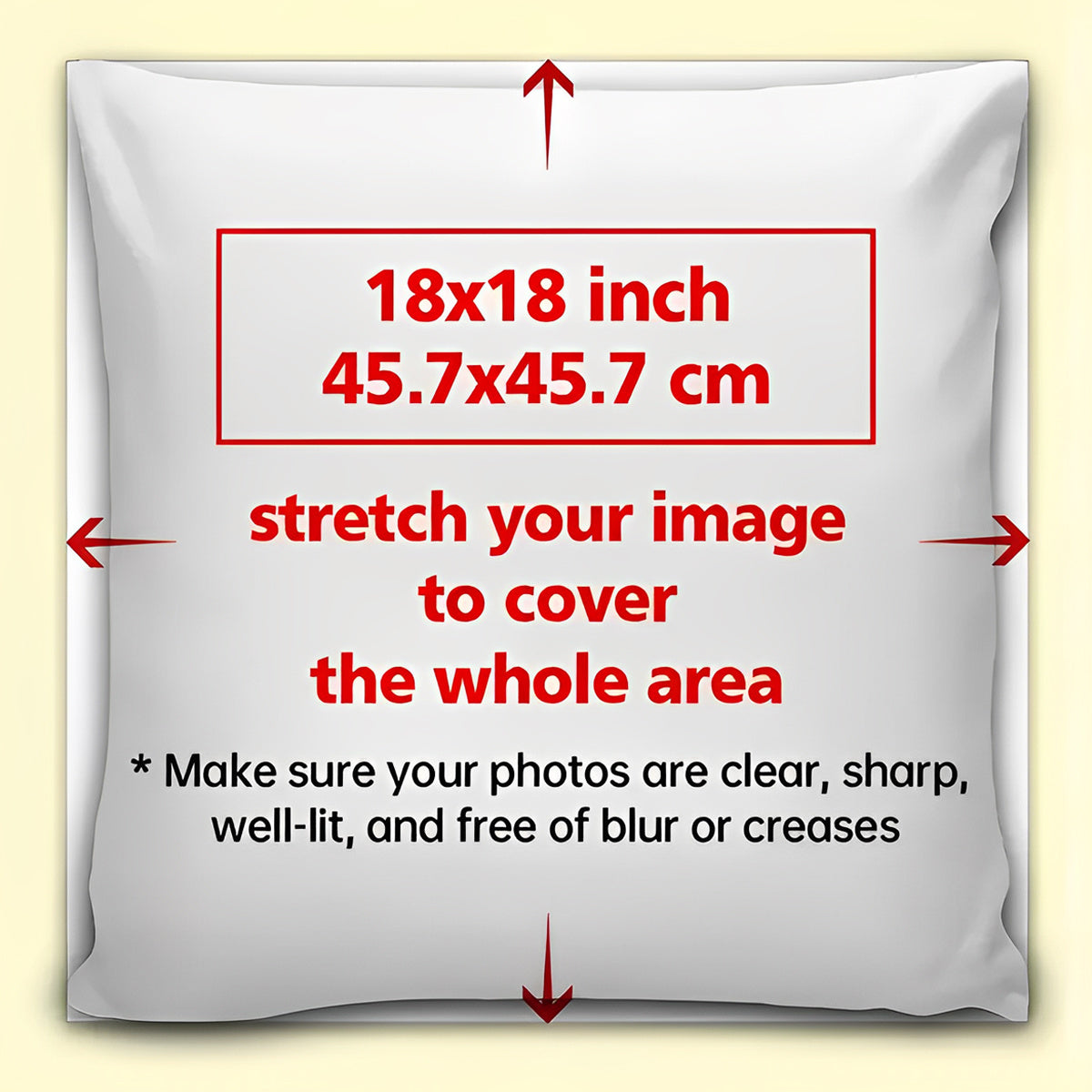 Pet Pillow Cover 45.72cm Soft Polyester Single-Sided Print for Pets and Home Decor