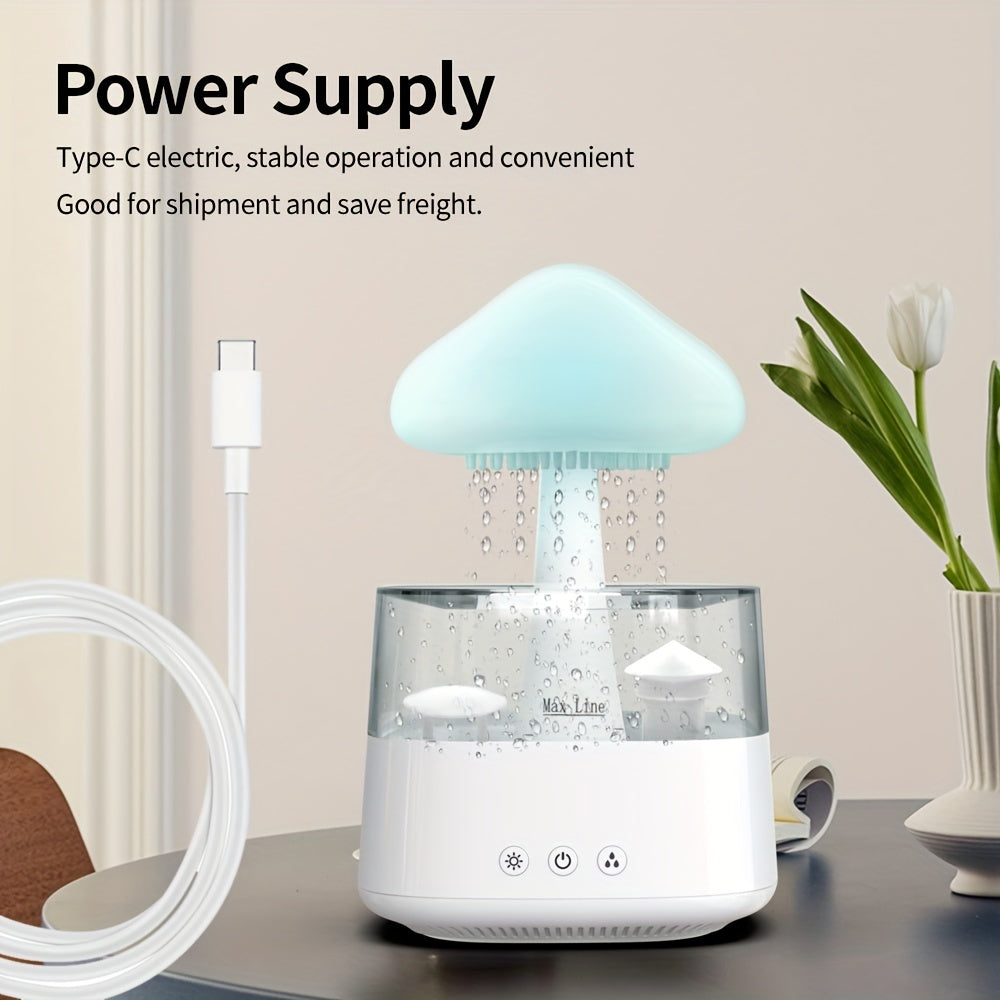 Humidificador para niños con sonido de nube, ruido blanco y luz nocturna