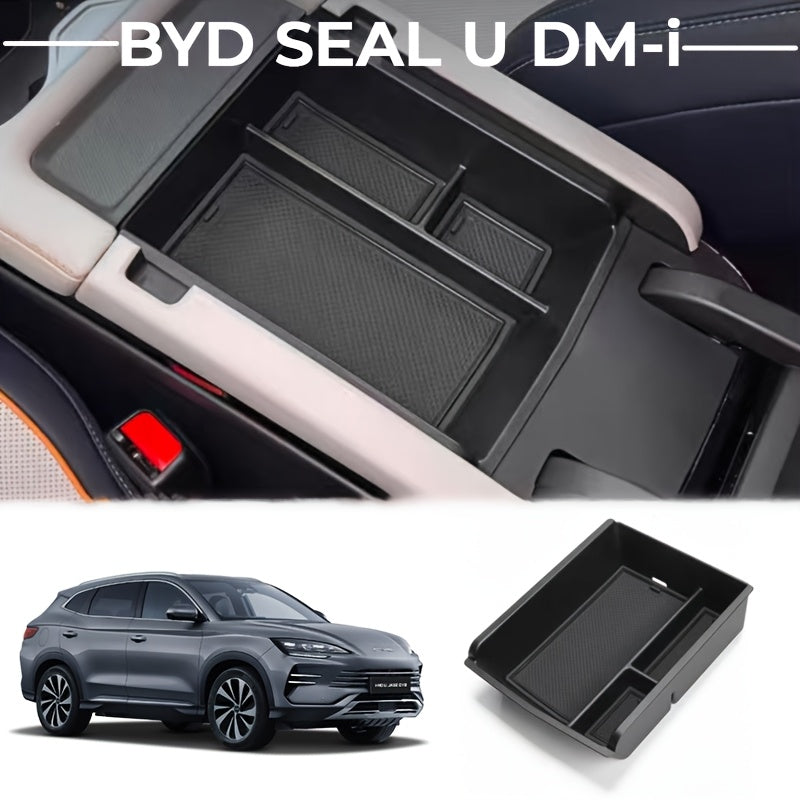 Avtomobil ichki qismi markaziy konsol saqlash qutisi tashkilotchisi plastmassa ko‘p bo‘limli