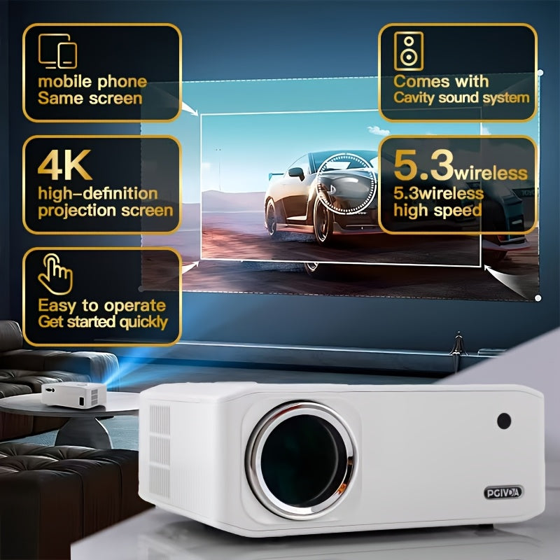 Home Theater 4K Projector 20000 Lumens WiFi Bluetooth Wireless