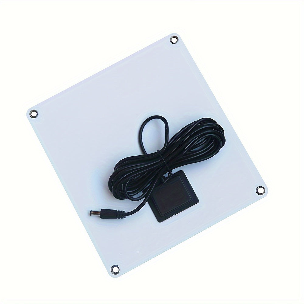 Quyosh paneli ventilyatori 50W qora, yuqori tezlikda issiqxona va qushxonalar uchun ventilyatsiya