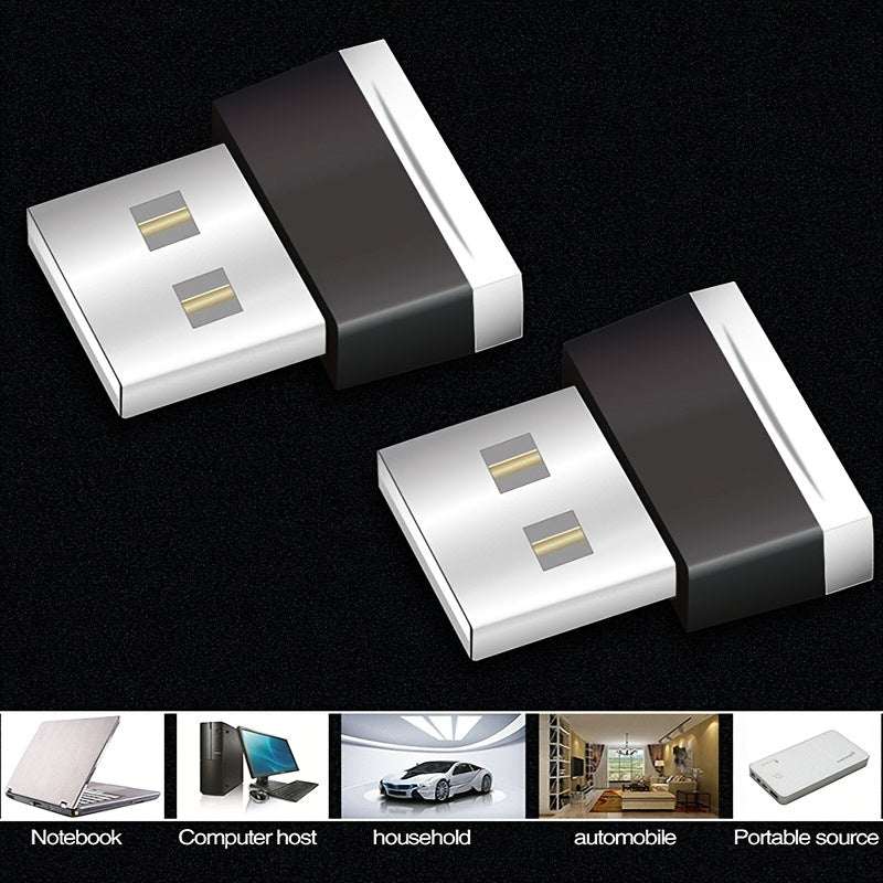 Mini USB LED Car Interior Light ABS Material 7 Color Options Ambient Neon