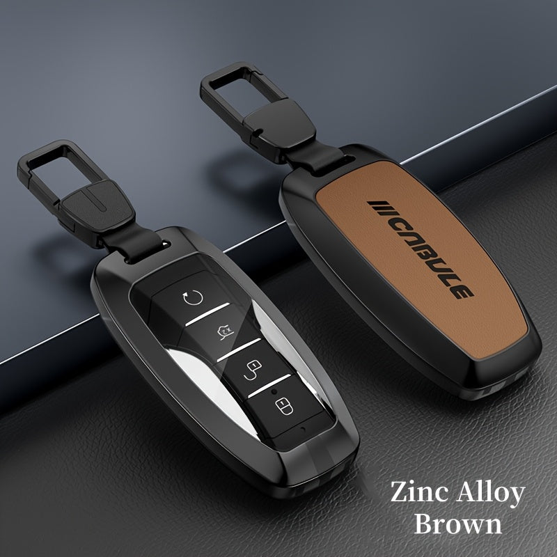 Universal Zinc Alloy Dual Key Case for Car Key Fob Scratch-Resistant Durable