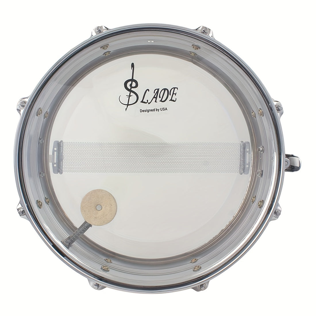 14 dyuymli kichik harbiy snare baraban shaffof baraban qopqog'i marching band asbobi