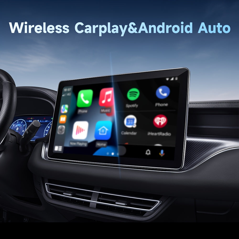 Wireless CarPlay and Android Auto Adapter Universal Fit Compact Low Latency